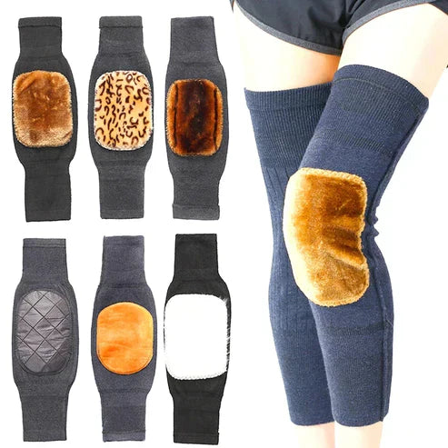 2 pcs Leg Warmer, Wool Warm Thickened And Fleece For Men & Women